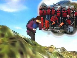 Stranded hiker in fairytale rescue by gallant prince