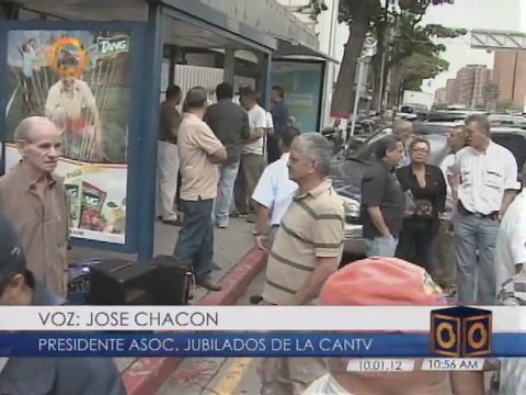 Jubilados y pensionados de CANTV protestaron en Caracas