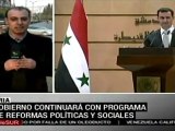 Al-Assad denunció campaña mediática contra su gobierno