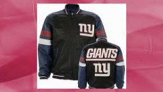 New York Giants Pig Napa Leather Varsity Jacket