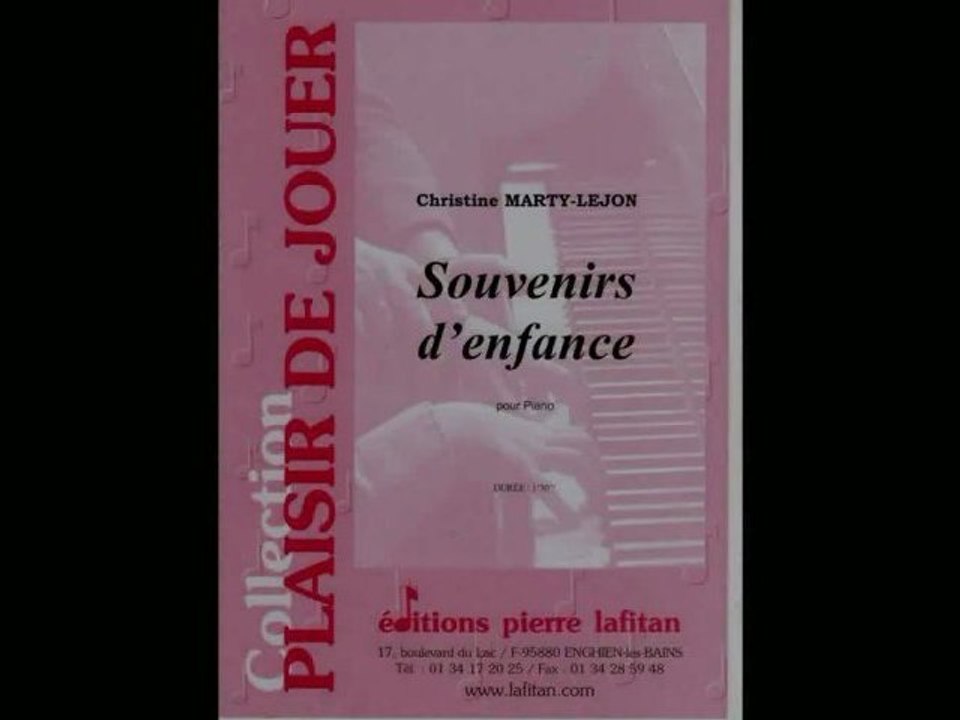 Christine Marty-Lejon Souvenirs d'enfance(Ed LAFITAN)