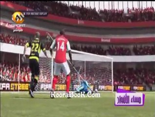 هدف هنري بلاستيشن الاول للارسنال بعد العوده للفريق