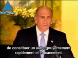 Ehoud Olmert jette l'éponge