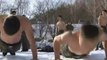 South Korean soldiers naked in snow in Pyeongchang