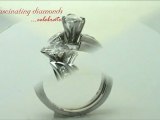 Marquise Shape Diamond Engagement Wedding Rings Set In Swirl Channel Setting