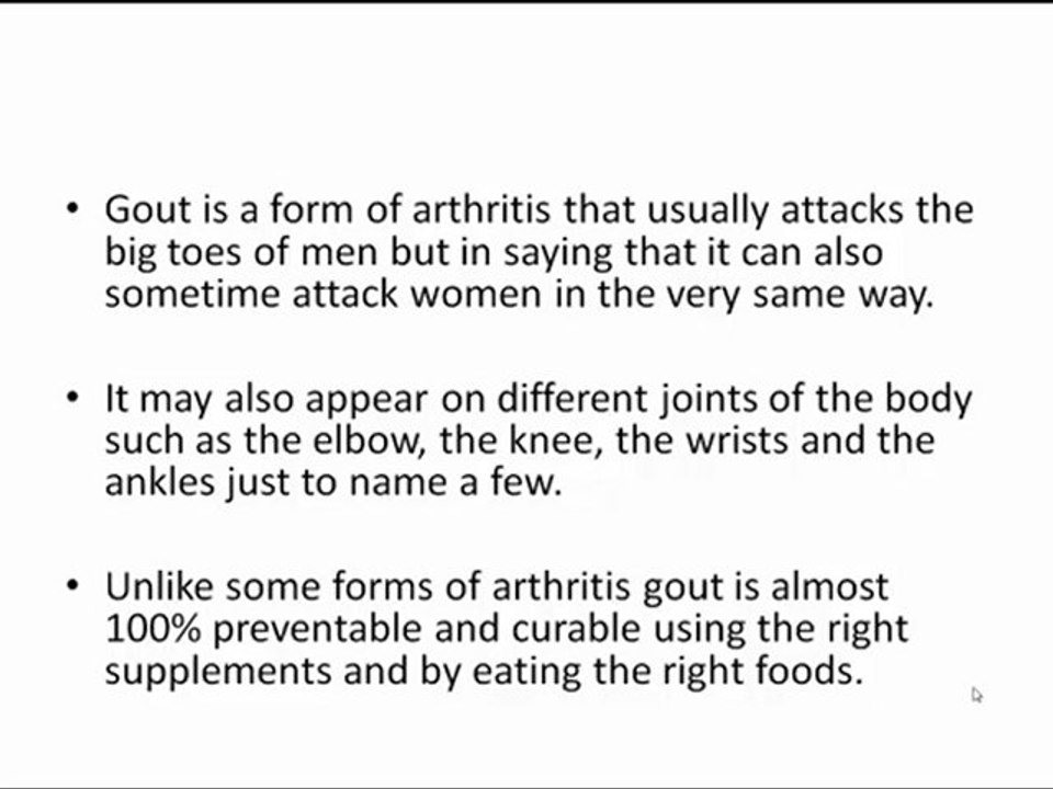 How to Cure Gout in the Foot - Home Gout Remedy