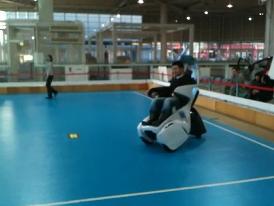 iReal Personal Electric Vehicle at Toyota Showroom in Odaiba, Tokyo