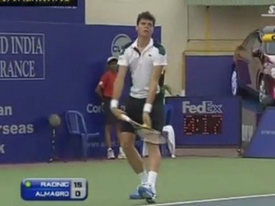 Raonic vs Almagro Chennai 2012 Set 1
