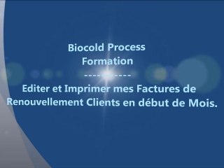 Editer et Imprimer mes Factures de Renouvellement en début de mois.