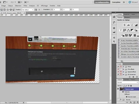 Tutoriel vidéo Photoshop : Capture d'écran 3D