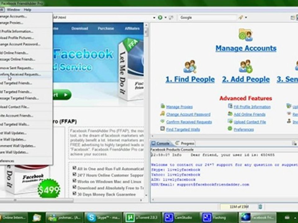 How to add or remove facebook friends full automatically?