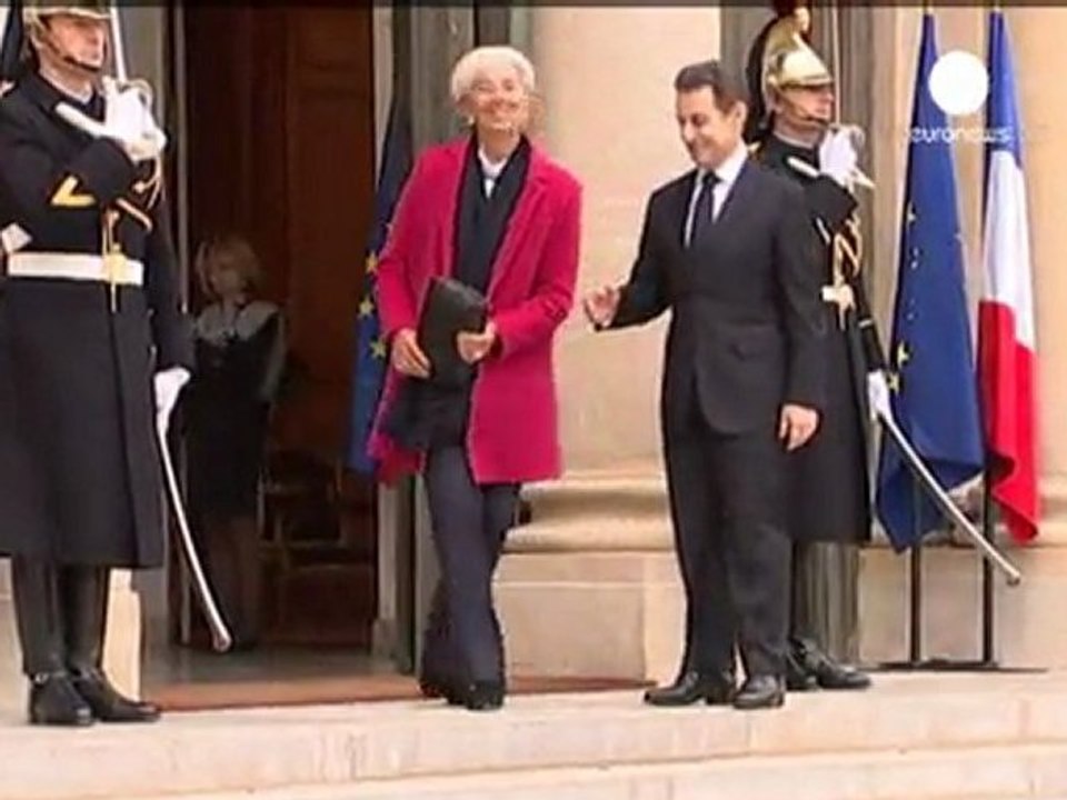 Lagarde visita a Sarkozy tras reunirse con Merkel