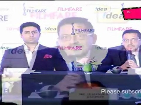 Abhishek Bachchan Sports Formals @57th Idea Filmfare Awards Press Meet