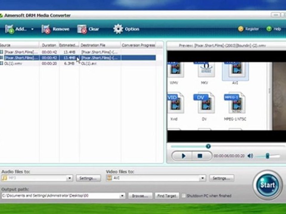 How to convert DRM locked audio & video files into common formats? (Aimersoft  DRM Media Converter for Windows) - video Dailymotion
