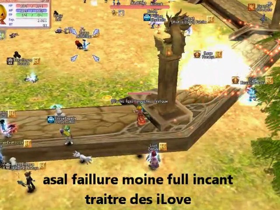 [ MMORPG FLYFF ] Trafique Humilie Minititiaa, Freakyz, Bazera et les Guilde Raven et iLove =  Lache
