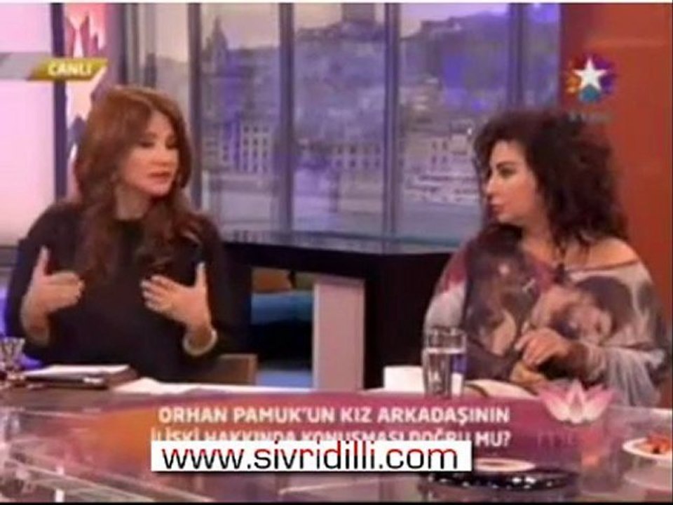 Orhan pamuk'un sevgilisinin konuşmalarına Oya Germen yorum yaptı...www.sivridilli.com