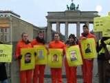 Human rights activists protest 10 years of Guantanamo