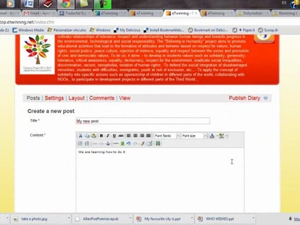 eTwinning 1 English