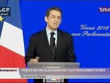 Les voeux de Nicolas Sarkozy aux parlementaires