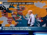 Liberté de la presse : la mort d’un journaliste français en Syrie marque un recul