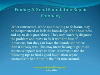 Slide show final on finding foundation repair company