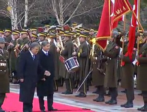 Kırgız Cumhuriyeti Cumhurbaşkanı Atambayev Çankaya Köşkü’nde