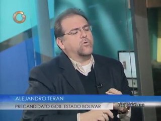 Precandidato Alejandro Terán propone decreto de emergencia para reorganizar Bolívar