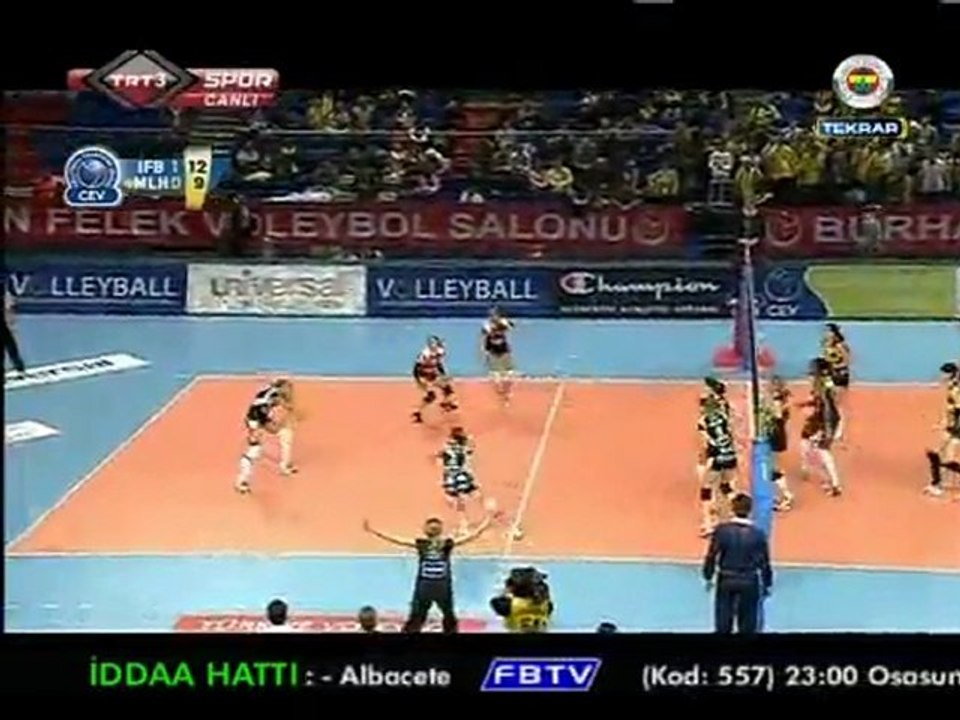 11 Ocak 2012 Fenerbahçe Universal - Mullhouse Maçı 2.Set
