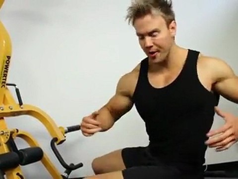 Powertec Workbench Levergym and Functional Trainer Back Width Workout with Rob Riches - Bodybuilding - YouTube