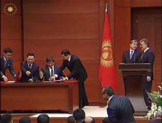 Kırgızistan ile Türkiye arasında Yardımlaşma Anlaşması Onay Belgeleri” imzalandı.