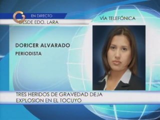 Diez heridos de gravedad deja explosión en El Tocuyo