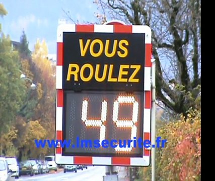 LM SECURITE RADAR PEDAGOGIQUE LUMINEUX DE VITESSE VIASIS MINI1