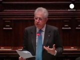 Monti in parlamento: bilanciare il rigore con la crescita