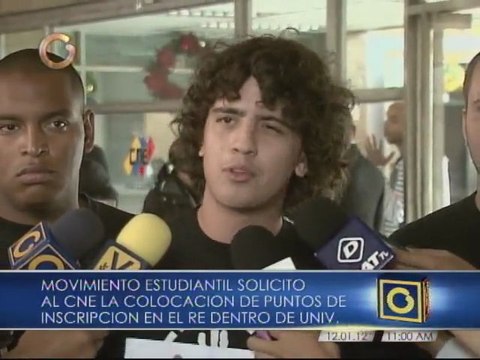 Estudiantes de la UCAB piden al CNE centros de inscripción en universidades