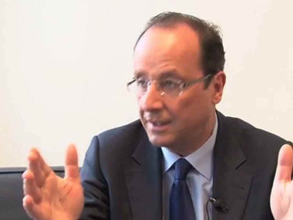 Interview de François Hollande Candidat PS au Présidentielle