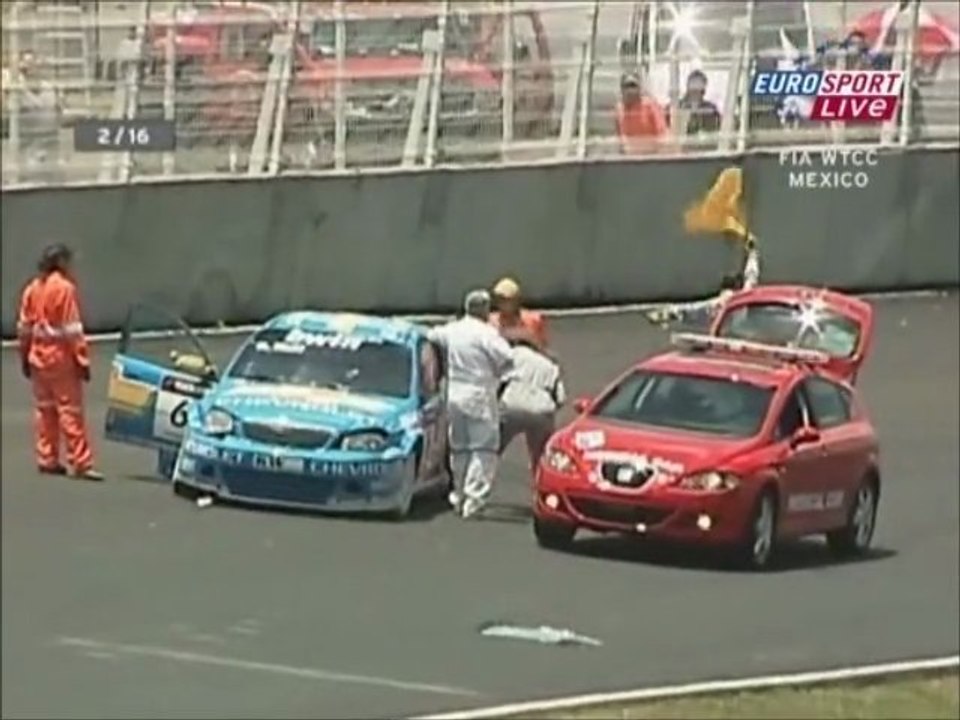 WTCC Puebla 2006 Big crash Huff