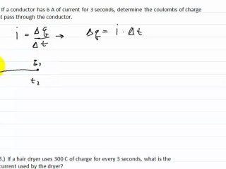 Calculating Current Using Charge Part 1
