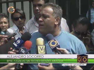 Protestan en la sede del Instituto de Vivienda en Maracay