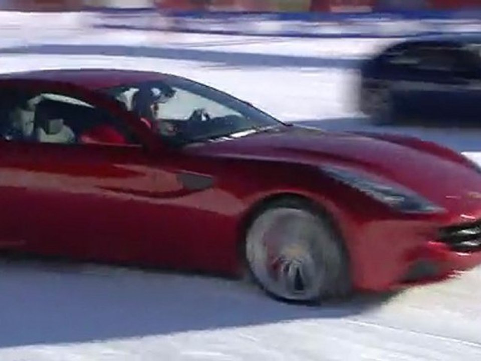 Autosital - Slalom en Ferrari FF pour Fernando Alonso et Felipe Massa