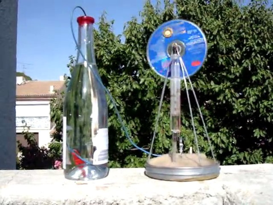 Moteur sterling maquette solaire