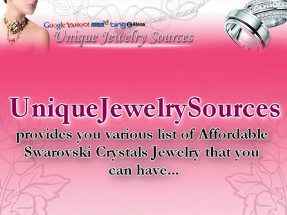Various Affordable Swarovski Crystals Jewelry