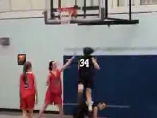 0471 - Basketteuse chute lors d'un Dunk