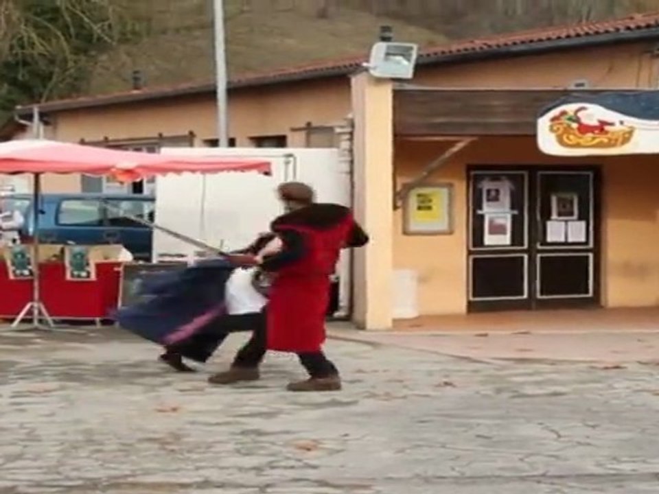 TELETHON 2011 : Combat médiéval à Saint Paul de Jarrat (Ariège-09)
