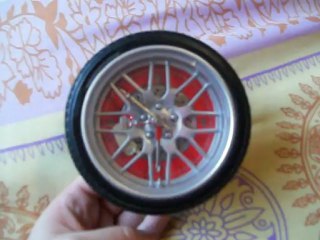 pendule horloge roue de moto