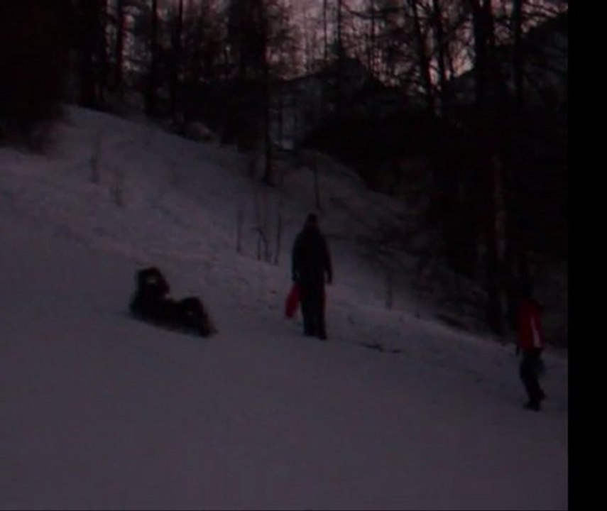 Les Normands font de la luge