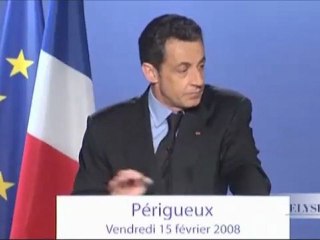 Sarkozy sur l'échec scolaire en 2008