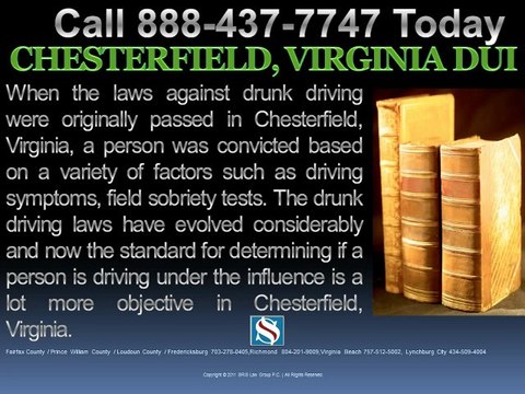DUI CHESTERFIELD, VIRGINIA LAWYER ATTORNEYS