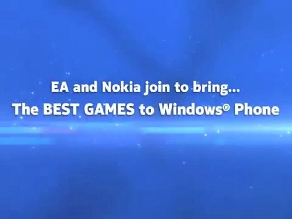 EA and Nokia bringing games to Windows Phones