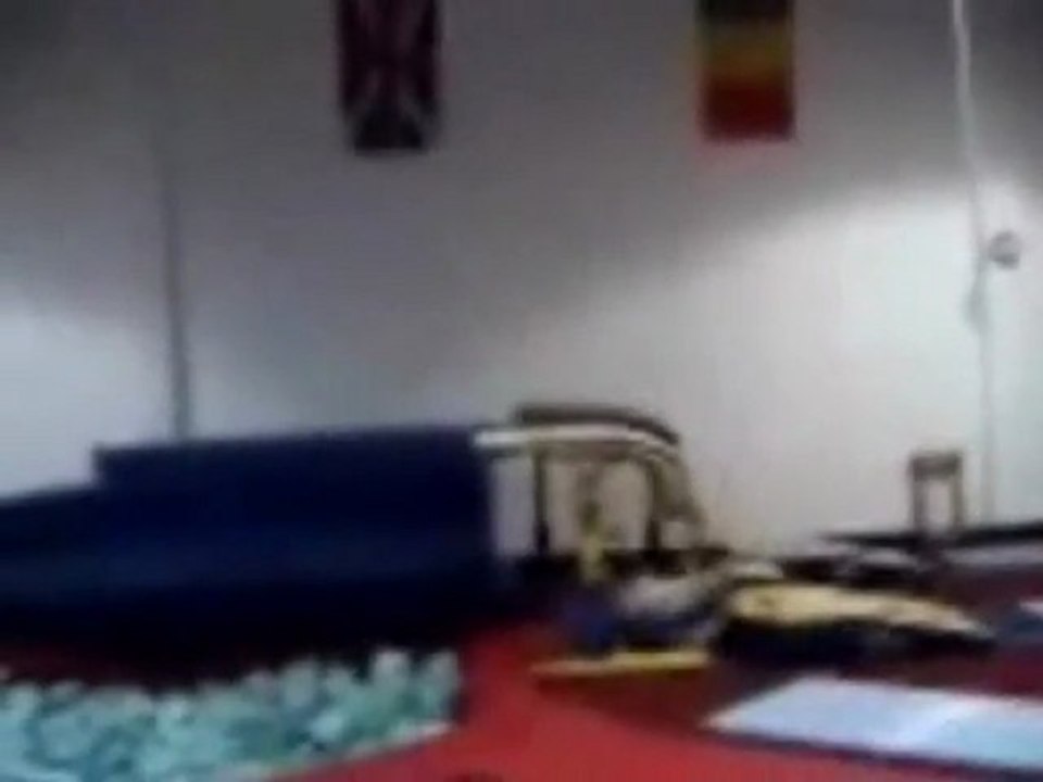 Gymnast Slams Hard Into Vault