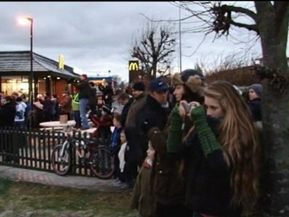 Campbell's Soup tower blown up in King's Lynn, Norfolk